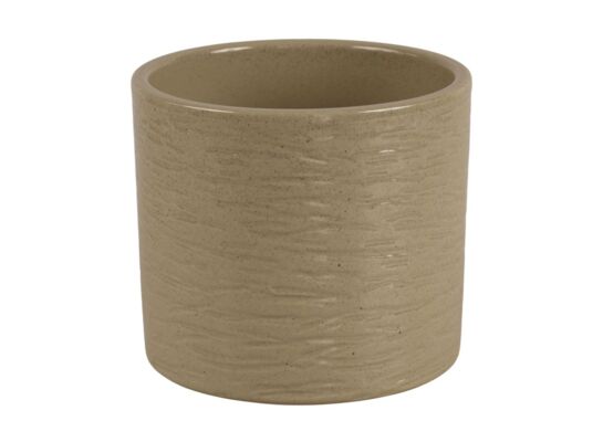 Osłonka cylinder Gravur 17 cm kamienny zielony