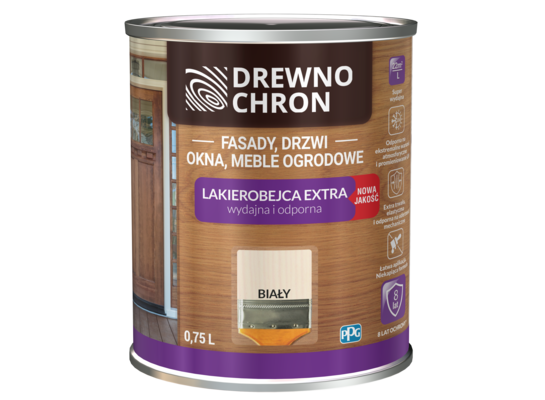 Lakierobejca Extra biały 0,75 l Drewnochron