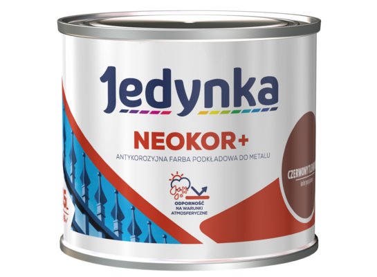 Farba antykorozyjna Neokor+ czerwony tlenkowy 0,5 l Jedynka