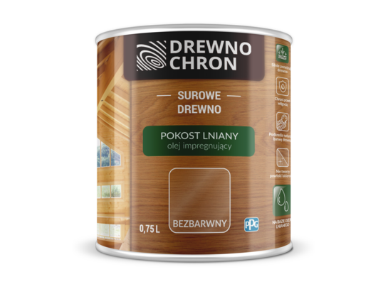 Pokost lniany bezbarwny 0,75 l Drewnochron