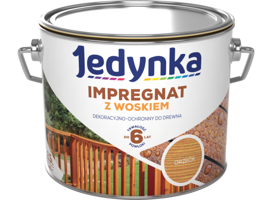 Impregnat do drewna z woskiem Orzech 2,5 l Jedynka