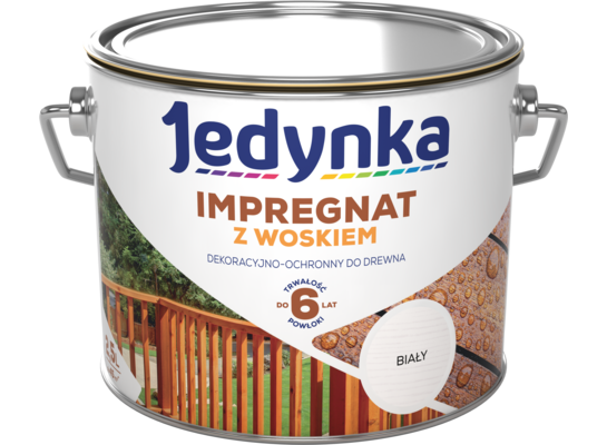 Impregnat do drewna z woskiem Biały 2,5 l Jedynka