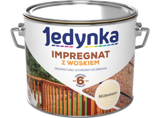 Impregnat do drewna z woskiem Bezbarwny 2,5 l Jedynka