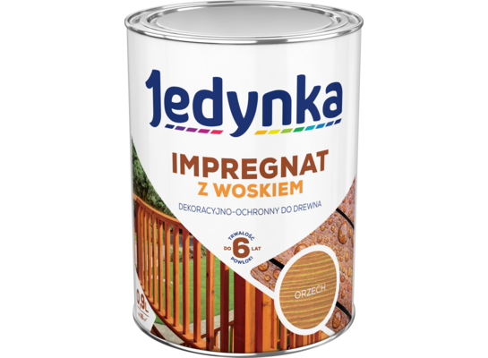 Impregnat do drewna z woskiem Orzech 0,9 l Jedynka