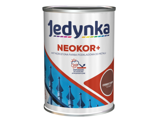 Farba antykorozyjna Neokor+ czerwony tlenkowy 1 l Jedynka