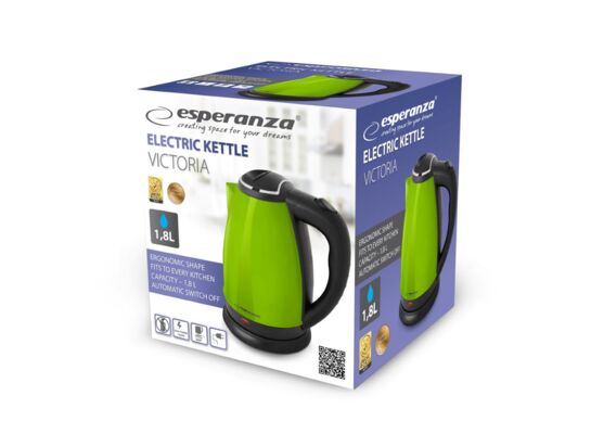Czajnik elektryczny Victoria 1,8 l 1800 W zielony Esperanza
