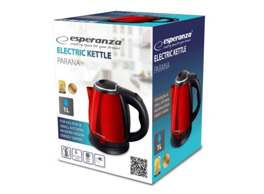 Czajnik elektryczny Parana 1 l 1350 W czerwony Esperanza