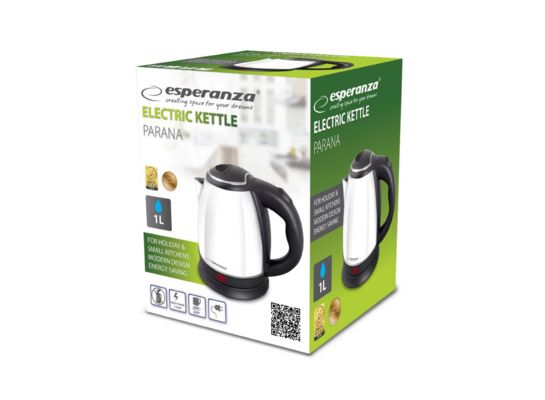 Czajnik elektryczny Parana 1 l 1350 W biały Esperanza