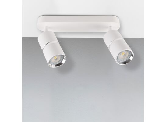 Lampa ścienno-sufitowa BAMBOO 2 x GU10 biała ruchoma