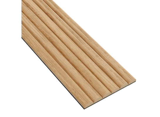 Panel ryflowany MDF 17,4 x 275 cm Dąb naturalny 6 sztuk