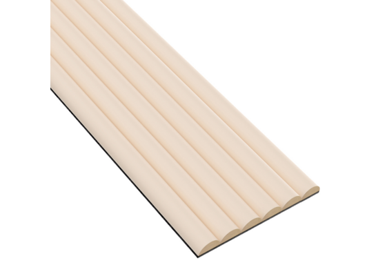 Panel ryflowany MDF 17,4 x 275 cm beżowy 6 sztuk