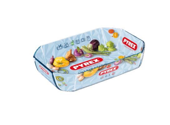 Brytfanna żaroodporna Inspiration prostokątna 27 x 18 x 7 cm 2,0 l transparentny