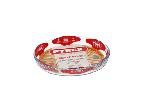 Forma żaroodporna Iconics do ciasta 28 cm 1,6 l niska transparentny