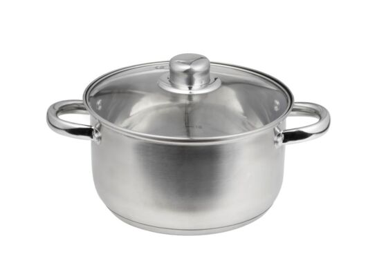 Garnek z pokrywą Santo 20 cm 3,1 l srebrny