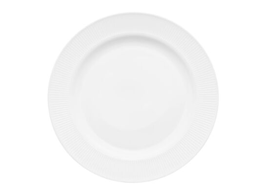 Talerz deserowy Curly 17,6 cm biały