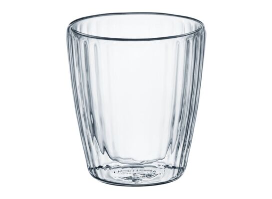 Zestaw 2 szklanek Curly termicznych 250 ml transparentny AMBITION