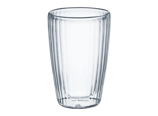 Zestaw 2 szklanek Curly termicznych 450 ml transparentny AMBITION