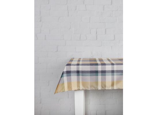 Obrus prostokątnyTartan MBeige 130 x 180 cm wielokolorowy