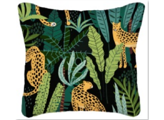 Poszewka dekoracyjna Tigerino liście 40 x 40 cm wielokolorowy