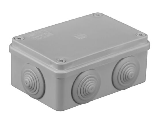 Puszka 120 x 80 x 50 mm 6 dławików PG21 IP55 pawb