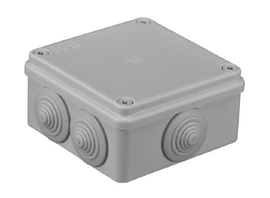 Puszka 100 x 100 x 50 mm 6 dławików IP 55 pawb