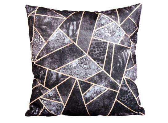 Poszewka dekoracyjna Triangle 40 x 40 cm czarny