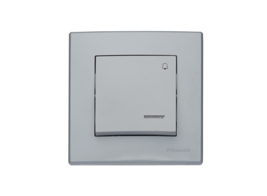 Przycisk dzwonek z podświetleniem milano popiel