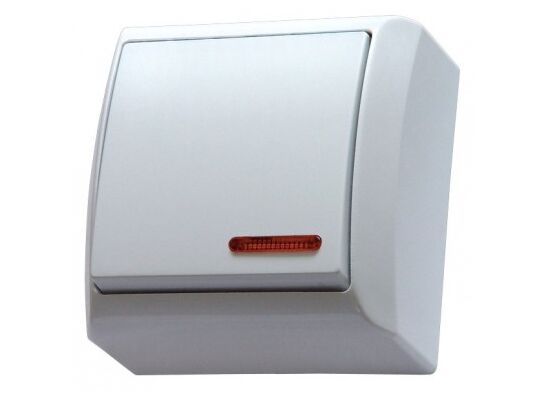 Łącznik jednobiegunowy bis podświetlany ŁN-1BS