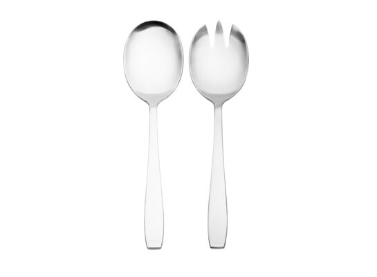 Zestaw sztućów do sałaty Planet 2 elementy srebrny