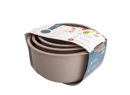 Komplet 3 misek 1,5 l + 2 l + 3 l beżowy