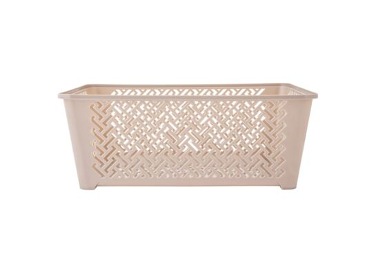 Koszyk plastikowy 36 x 25 x 14 cm beżowy