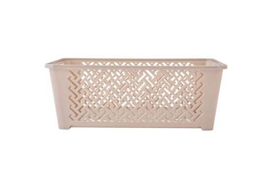 Koszyk plastikowy 29,5 x 20 x 11 cm beżowy