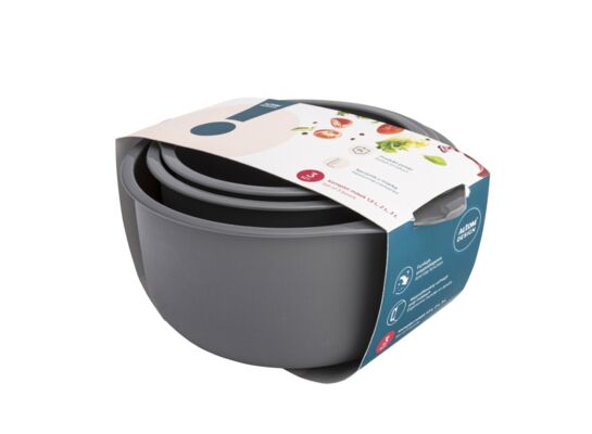 Komplet 3 misek 1,5 l + 2 l + 3 l szary