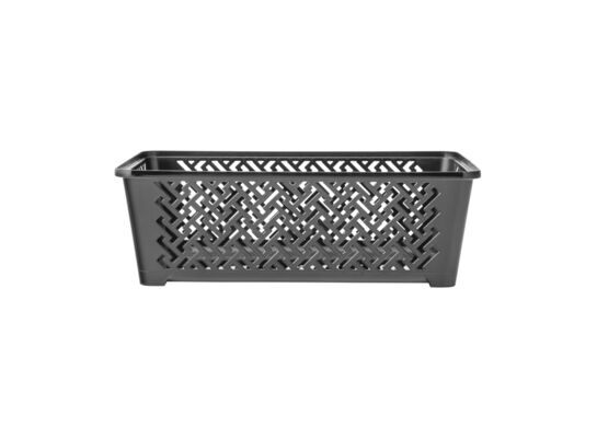 Koszyk plastikowy 24,5 x 14,5 x 8 cm czarny