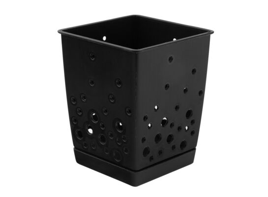 Ociekacz do sztućców z podstawką 13,5 cm czarny