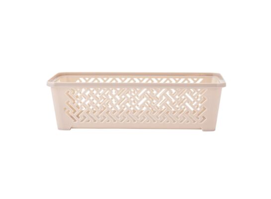 Koszyk plastikowy 19 x 10 x 5,5 cm beżowy