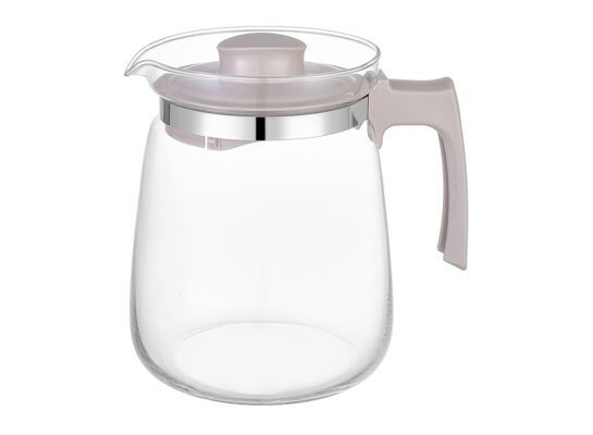 Dzbanek szklany do gorących napojów 2 l beżowy