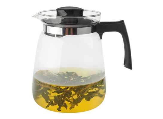 Dzbanek szklany do gorących napojów 2 l czarny