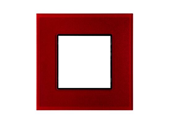 Ramka pojedyncza szklana intensywna czerwień R-1Q rosa