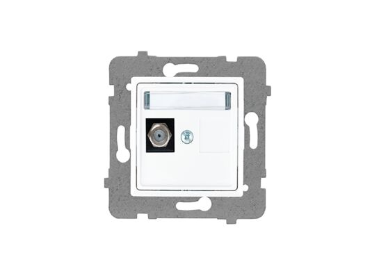 Gniazdo antenowe pojedyncze typu F bez ramki rosa