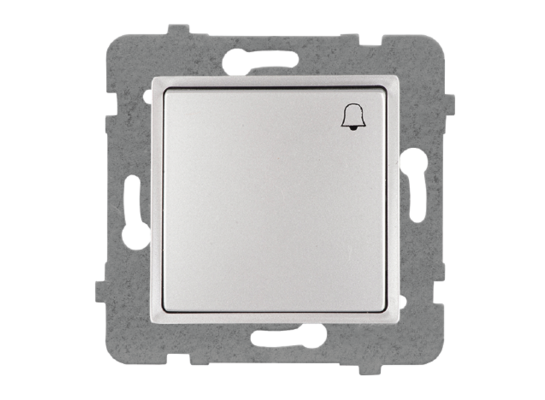 Łącznik jednobiegunowy przycisk "dzwonek" bez ramki rosa