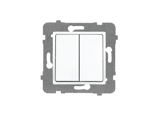 Łącznik podwójny schodowy bez ramki rosa