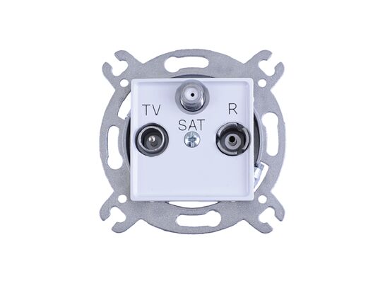 Gniazdo RTV-SAT satelitarne końcowe bez ramki rosa