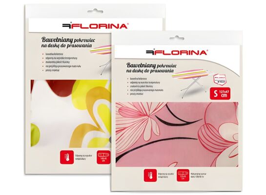 Pokrowiec na deskę bawełniany 127 x 47 cm mix kolorów P&P