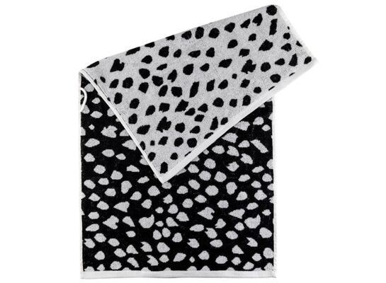 Ręcznik Spots 50 x 90 cm czarno-biały