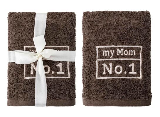 Ręcznik My Mom Nº 1 50 x 90 cm ciemnoszary