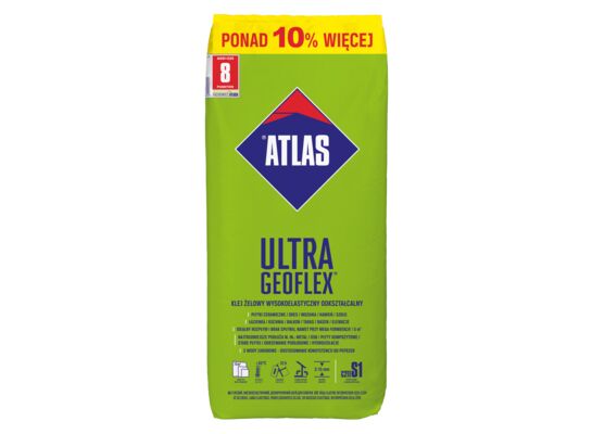 Klej żelowy wysokoelastyczny odkształcalny Ultra Geoflex 22,5 kg +10% Atlas
