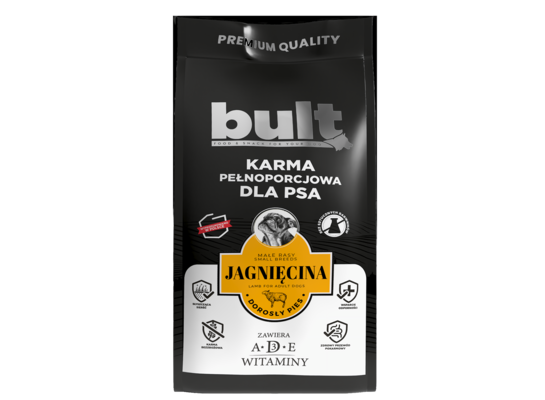 Karma sucha z jagnięciną dla małych ras psów 3 kg Bult