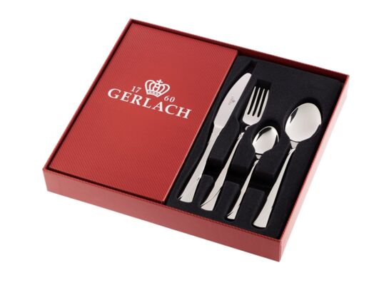 Komplet sztućców Valor 24 sztuki w pudełku srebrny