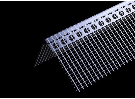 Narożnik aluminiowy STRONG z siatką 12 x 8 cm 3,0 mb